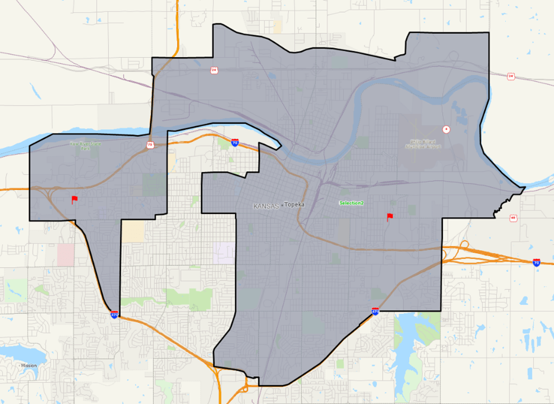 Underserved Areas Topeka Map